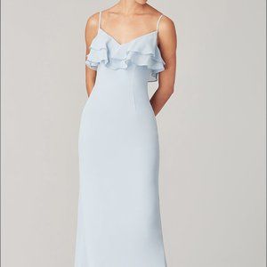 NWT Kleinfeld Ruffled Long V-Neck Bridesmaid Dress